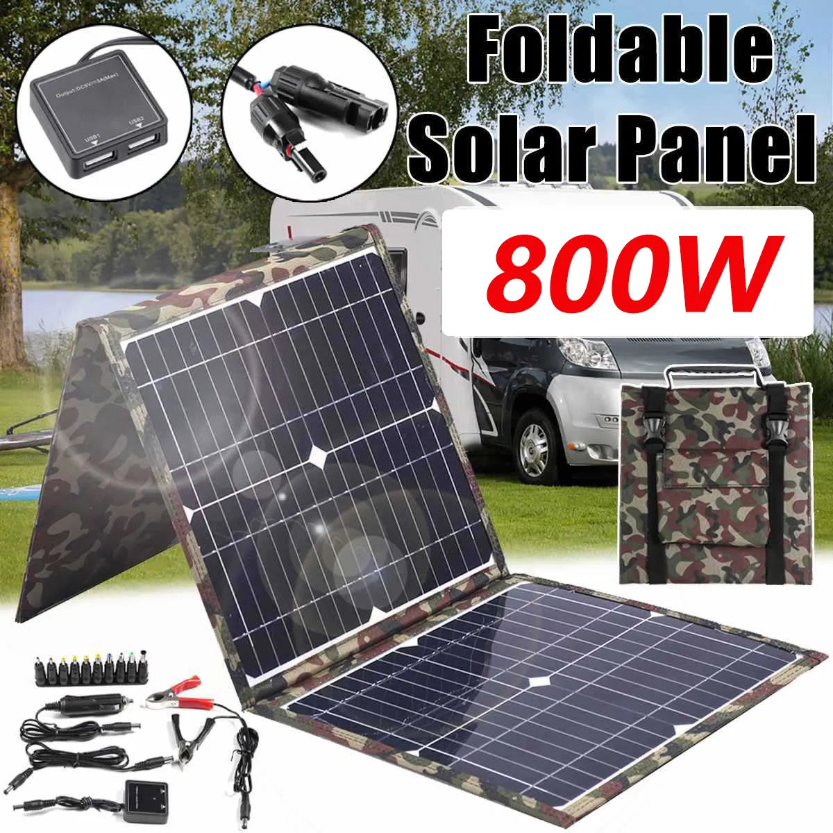 Foldable Solar Panel for Power Stations &amp; Banks