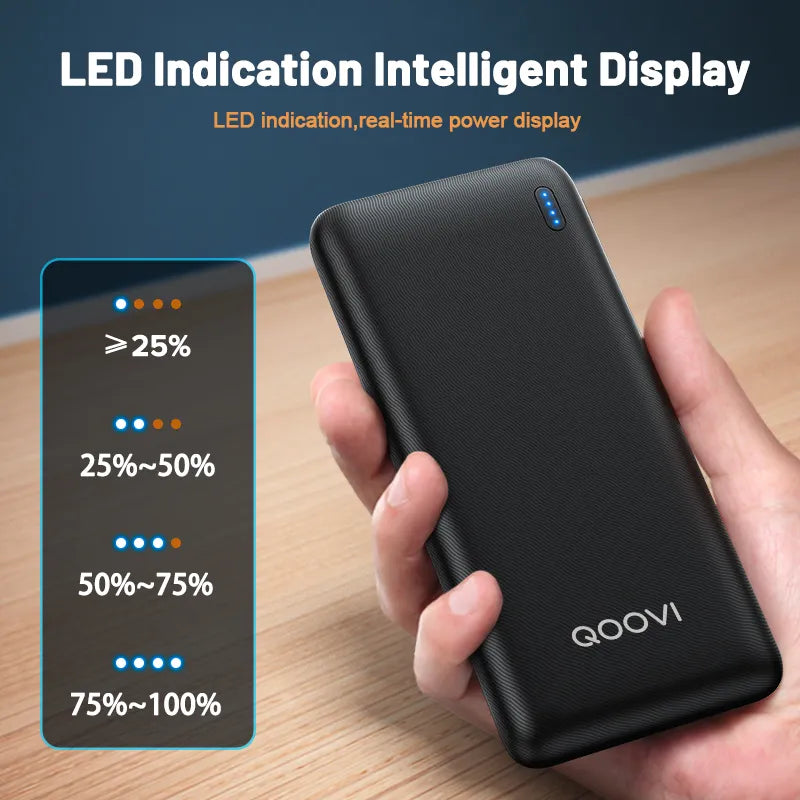 QOOVI Ultra-thin Portable Charger