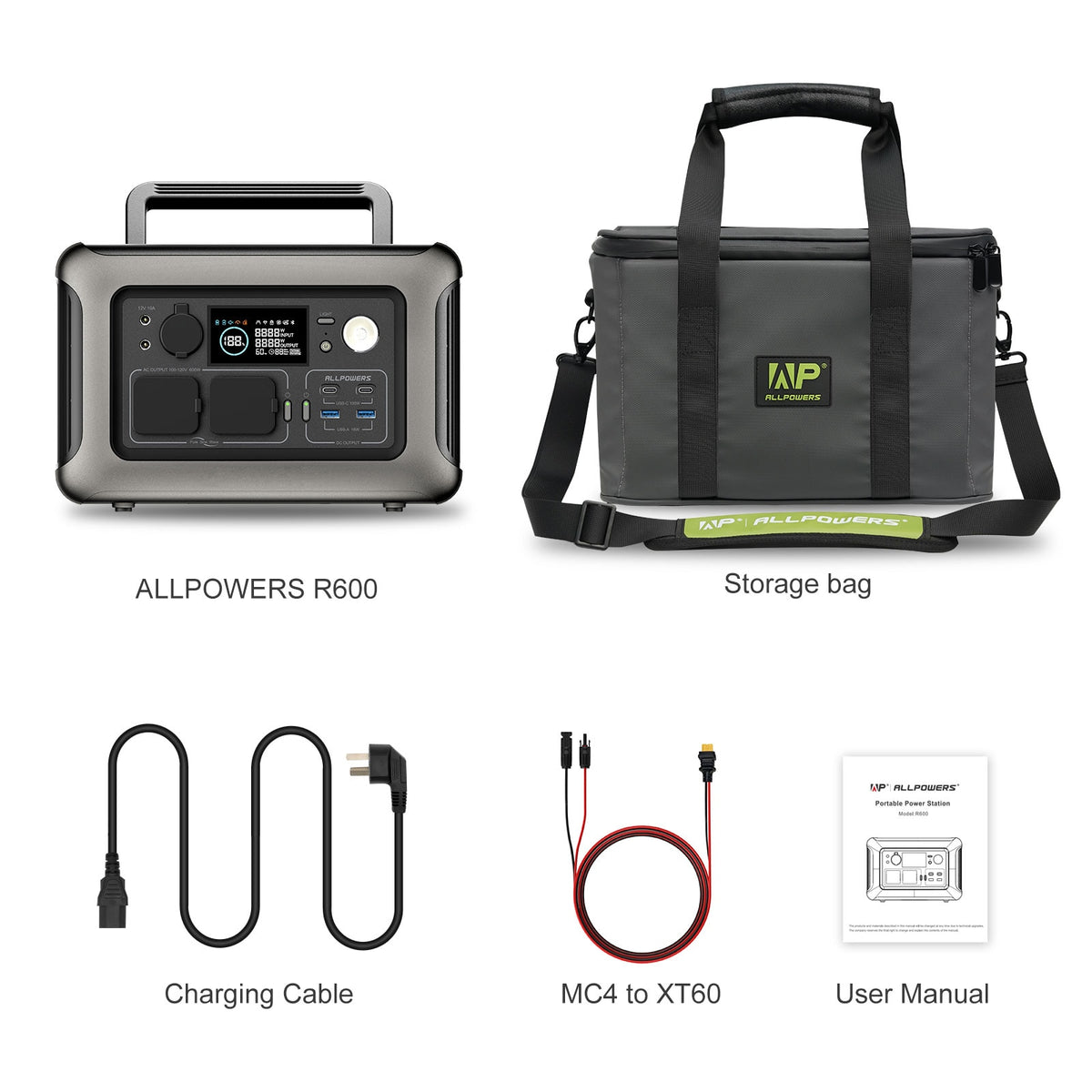 ALLPOWERS R600 Portable Power Station with Solar Panel