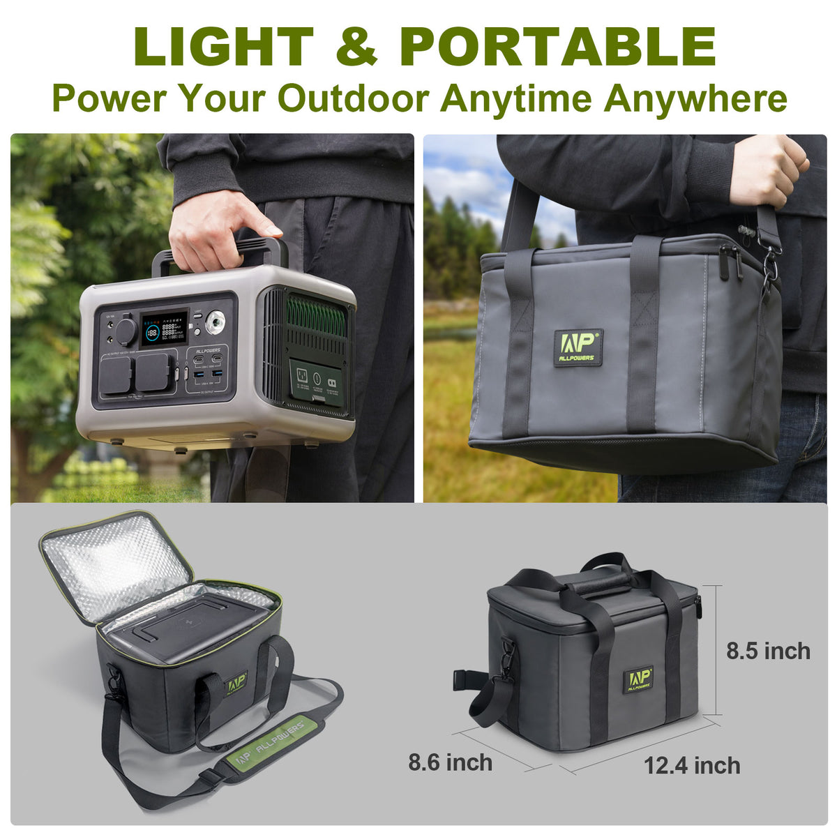 ALLPOWERS R600 Portable Power Station with Solar Panel