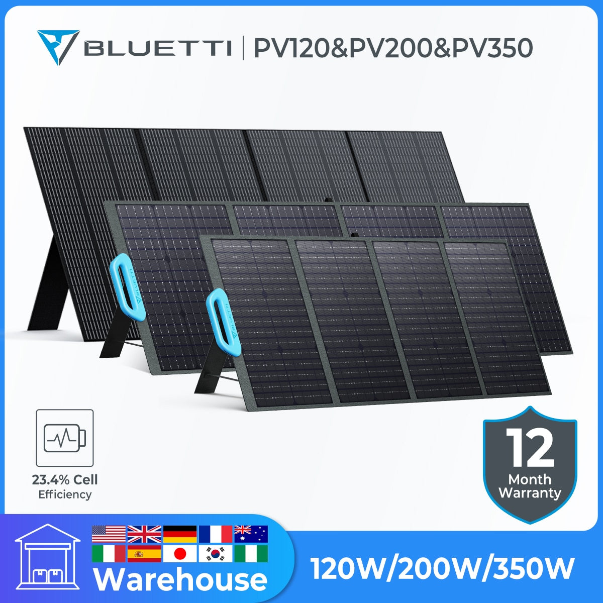 BLUETTI Powerful Portable Solar Panel 120W to 420W