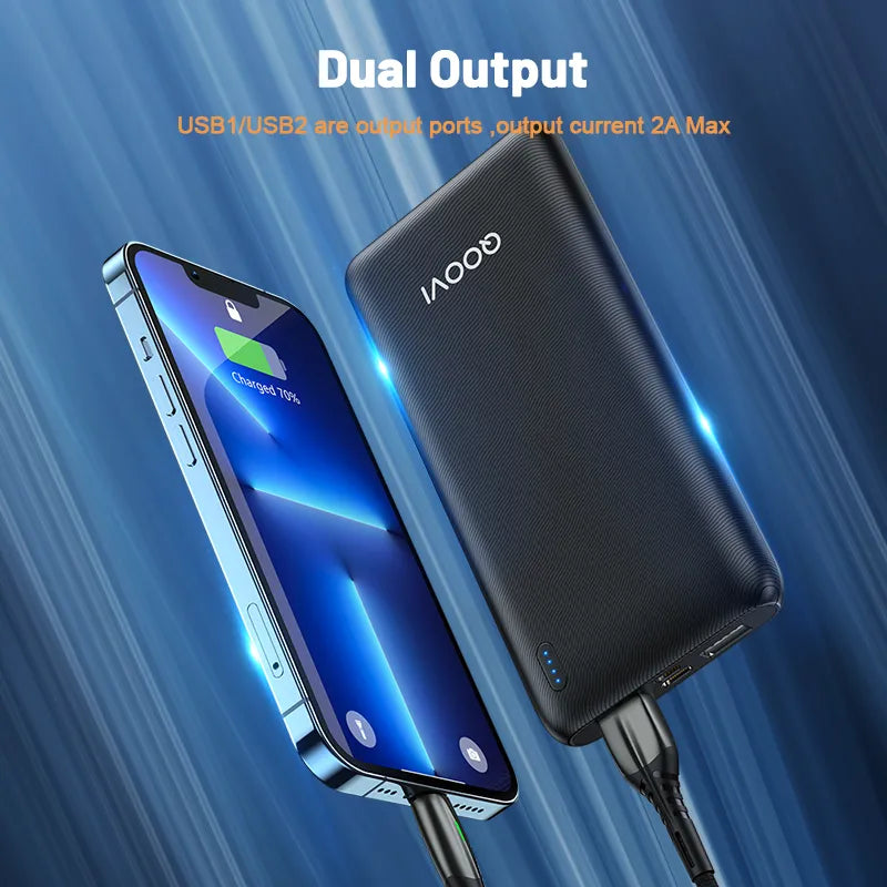 QOOVI Ultra-thin Portable Charger