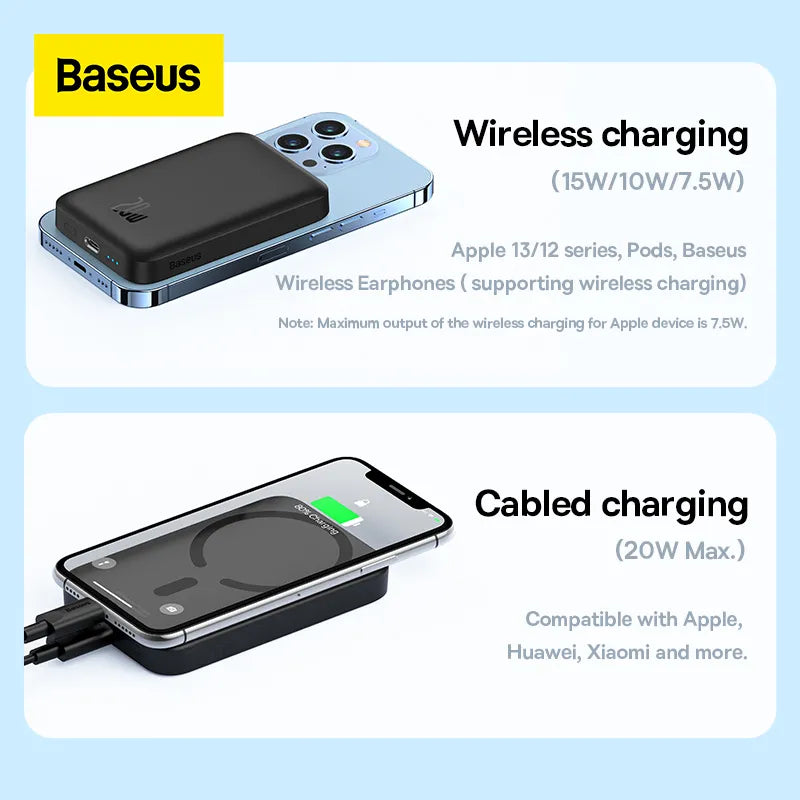 Baseus 6000mAh Magnetic Wireless Phone Charger