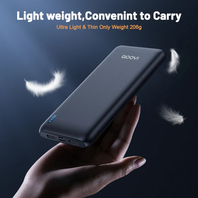 QOOVI Ultra-thin Portable Charger